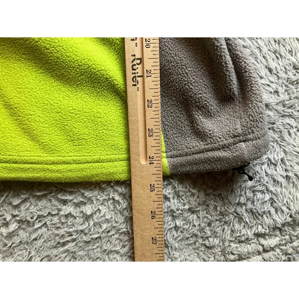 The North Face Jacket Womens Large Fleece Gray & Green Full Zip Outdoor‎ Coat